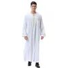 Man Abaya Muslim Dress Pakistan Islam Kläder Abayas Robe Saudiarabien Kleding Mannen Kaftan Oman Qamis Musulman de Mode Homme