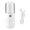 Nano Facial Pulverizador 30ML USB Portátil Nebulizador Face Névoa Pulverizador Hidratante Hidratante Anti-Envelhecimento Wrinkle Mulheres Beleza Skin Care Tools