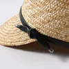 USPOP New women visor sun hats female wide brim straw hat summer casual shade beach cap casual leather bow sun hats Y2007162355672