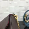 designer de luxo bolsa de ombro de alta qualidade MON0GRAM mulheres originais Moda Tote Crossbody bolsas bolsa POCHETTE FeLICIE bolsas carteira bolsas de couro genuíno