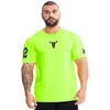 Koszula sportowa Mężczyźni Tops Tees Running Koszule Męskie Siłownia T Shirt Sports Fitness Jersey Szybki Suchy Slim Fit Camiseta Running Hombre