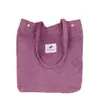 Moda Kobiety Sztruks Pure ColorSchel Tote Torba Podróż Torba Podróżna Torba Na Ramię Carteras Mujer De Hombro Y Bolsos 20