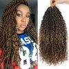 18 cali Bogini Faux Locks Curl Crochet Braid Extensions Hair Extensions Czeski Kręcone Syntetyczne warkocze Przedłużanie włosów na krótkie włosy dla czarnych kobiet