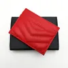 Hight Quality Men Mulher Crédito de cartão de crédito Mens de couro genuíno Mini Bank Card Titular Small Slim Wallet WTIH Box205y