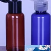 Bouteilles en plastique de désinfectant pour les mains de 30 ml, bouteille de stockage transparente vide, liquide de chargement séparé, agent d'eau, crique rotative scellée 0 28rs a29