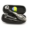 CSYC NC027 Deluxe Raucherset Glashandpfeife mit 45 180 Grad Quarz Banger Nail Dab Rigs Glaswasserbong