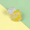 Ne Kadınlar Demin Gömlek Dekor Broş Pin Metal Kawaii Badge Moda Takı için ördek, hayvan çocuklar Sevimli Küçük Komik Emaye Broş iğneler