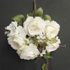 Fake Rose & Hydrangea (11 stems/bunch) 33.46" Length Simulation Autumn Roses for Wedding Home Decorative Artificial Flowers