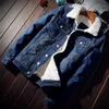 Men Denim Jacket Trendy Winter Warm Fleece Coats Mens Outwear Fashion Jean Jackets Male Cowboy Casual Clothes Plus Size 5XL 6XL CX200801