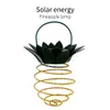 Solar Garden Lights Pineapple Shape Outdoor Solar Hanging Light Waterproof Wall Lamp Fairy Night Lights Iron Wire Art Home Decor