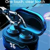 wireless earphones 5.0 tws bluetooth earphone automatic connection clear touch wireless earbuds with charging case LED display head phones