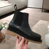 2020 haute qualité femmes chaussures en cuir bottines usine directe femme talon rugueux tête ronde taille: 35-40