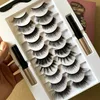 3D 5D Magnetic Eyelashes with Eyeliner and Tweezer kit 10 Pairs Magnetic False Lashes Natural Look 2pcs Liquid Eyeliner No Glue Needed DHL