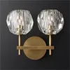 Modern Minimalistisk vägglampa Villa Hotel Art Creative Wall Lights Nordic Bedroom Bedside Crystal Wall Lamp