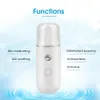 2020 Hem Använd Nano Mist Spray Machine Mini 30ml Steamer Face Sprayer för alkohol desinfektion DHL Gratis frakt