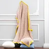 Textilbäddsoffa Handduk Geometrisk Patter Stickning Tassel Blanket Nordic Style Luftkonditionering