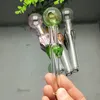 Новая Европа и Americaglass Pipe Bubbler Курительная труба Вода Стекло Бонг Горячий горшок с красочными листьями Пузыри