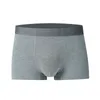 Bamboo Fiber Men's Boxer-briefs onderbroeken Solid Mid-Taist naadloos ondergoed Ademende broek Boy slipje