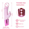 Dildo Rabbit Vibrator for G Spot Clitoris Stimulation Waterproof Bunny Vibrator Personal Sex Toy for Women Female Masturbator Y200616