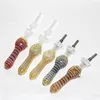 喫煙卸売ガラスネクター10mm Quartz Tips Keck Clip Reclaimer Ashcatcher Nector Kit