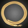 Whole 24k -Color Plated Brass Chain Necklace For Women Herringbone Chains Jewelry Making Gift319I