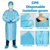 CPE Koruyucu Giyim Tek Kullanımlık İzolasyon Abiye Giyim Takım Elbise Açık Koruyucu Giyim Tek Kullanımlık Anti Toz Önlük CYZ2557