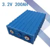 جديد 16PCS 3.2V 200AH ليثيوم فوسفات الحديد خلية البطارية LIFEPO4 DIY الطاقة الشمسية 12V 24V 48V 4Cells الاتحاد الأوروبي / الولايات المتحدة معفاة من الضرائب عن طريق UPS