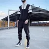 Man Casual Sports Suits Fashion Korean Trend Sweatshirt Trousers Tracksuits Designer Male Spring New Long Sleeve Loose Clothing 2pcs Suits