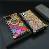 Luxury Laser Grid Phone Cover Vintage Square Case for Samsung Galaxy S21 S20 Note20 Ultra S10 Plus iphone 12 11 pro max x xr xs se5796237