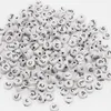 CHONGAI 300pcs rond acrylique arabe alphabet / lettre perles en vrac mélanger des lettres pour la fabrication de bijoux bricolage perles accessoires 4x7mm Y200730