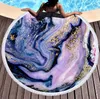 The latest gold series style 150CM size round beach towel, there are 10,000 styles to choose from, printed microfiber shawl towels