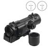 Quick Detachable Tactical 1x-4x Fixed Dual Role Optic Rifle Scope with Mini Red Dot Scope RMR for Rifle Hunting Airsoft Shooting