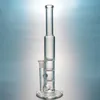 3 Layers comb Perc Oil Dab Rig Colored Water Pipes 10 Inch Straight Tube Bong Blue Clear Green Glass Bongs Oil Rigs