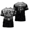 Brand clothing Viking Tattoo pattern Print 3D t shirt Men tshirt Summer Funny T-Shirt Short Sleeve O-neck Tops Drop Shipping