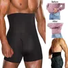 Män kropp shaper kompression shorts bantning formad midja tränare magkontroll trosor modellerande bälte anti chafing boxer byxor1284l