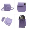 14 kleuren fashion simple plain crossbody sling pu lederen cameratas voor Fujifilm instax mini 8 9