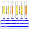 30pcSlot R7S 소켓이있는 LED 전구가있는 ​​소켓 딤섬 가능한 스포트라이트 118mm 10W COB 램프 110V 220V 유리 튜브 교체 할로겐 Light9768993