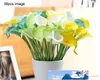 En gros 30 pcs Real Touch Décoratif Fleurs Artificielles Calla lily Bouquet De Mariage Bouquet De Mariage Artificiel Fournitures De Fête 20 couleurs