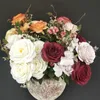 Fake Rose & Hydrangea (11 stems/bunch) 33.46" Length Simulation Autumn Roses for Wedding Home Decorative Artificial Flowers