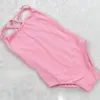 6-12Y Çocuk Kız Kolsuz Jimnastik Bodysuit Bale Leotard Pamuk Dans Takım Elbise