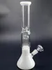 Bongs de água de vidro branco/azul Cachimbos de água 14 polegadas Queimador de óleo Dab Rigs 18 mm Tubos de junção fêmea para Shisha Chicha