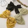 Girls Big Bows Hair Clip Women Leaves Chiffon Bowknot Barrette Boutique Children Floral Hair Accessories Kids 3 layers Bows Hairpin