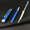 2020 Le Petit Prince Pilot Metal Ballpoint Pens Boule de rouleau bleu profond avec garnitures en argent Pen d'écriture de haute qualité Barrel2115538