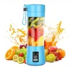 380 ml Tragbarer Obstmixer USB-Mixer Elektrischer Entsafter Maschine Smoothie-Mixer 6 Klingen Gemüse-Smoothie-Quetscher DDA266