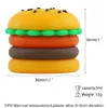 Recipiente de Hamburger Acessórios para Fumar Recipiente de Silicone Jar Cera Concentrado de cera 5ml Recipientes de silicone para ceras poetable