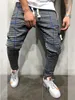 Pantaloni scozzesi da uomo Pantaloni da jogging da uomo a lunghezza intera Pantaloni Harem causali Streetwear Pantaloni slim fit Hip Hop Felpa in cotone maschile