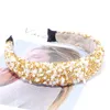 Tiaras de pedra de cristal natural personalizadas coloridas com strass grossas femininas tiara de festa faixa de cabelo nova moda coroa de cabelo A269N