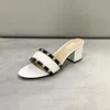 2020 تصميم جلدية فاخرة النعال Slingback مضخات أحذية السيدات مثير الكعوب العالية المرأة أزياء المرأة شاطئ كعب برشام النعال حجم 35-40