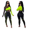 Adogirl Farbe Patchwork Sheer Mesh Bandage Overall Frauen Sexy Aushöhlen Langarm Casual Strampler Trainingsanzug Club Overalls