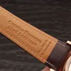 Reloj de pulsera con movimiento mecánico automático de negocios de alta calidad Correa de cuero Caja de acero inoxidable 316 Reloj de pulsera NOMOS LAMBDA Diseñador 2766